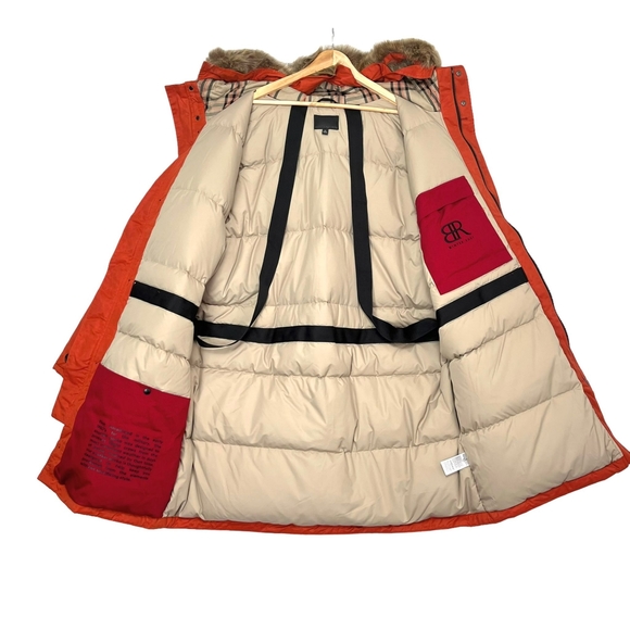Banana Republic Snorkel Parka Puffer Jacket Mens Sz L Down Filled Hooded Waxed - Picture 6 of 12